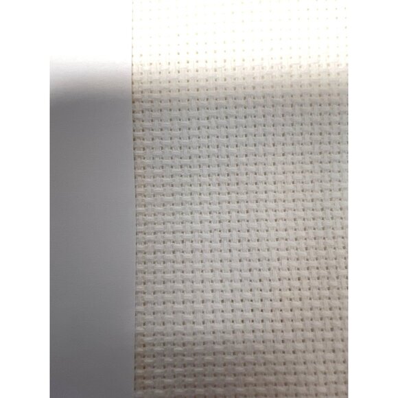 White 14 Count Aida Cross Stitch Fabric 12x18 Inches - Picture 2 of 2